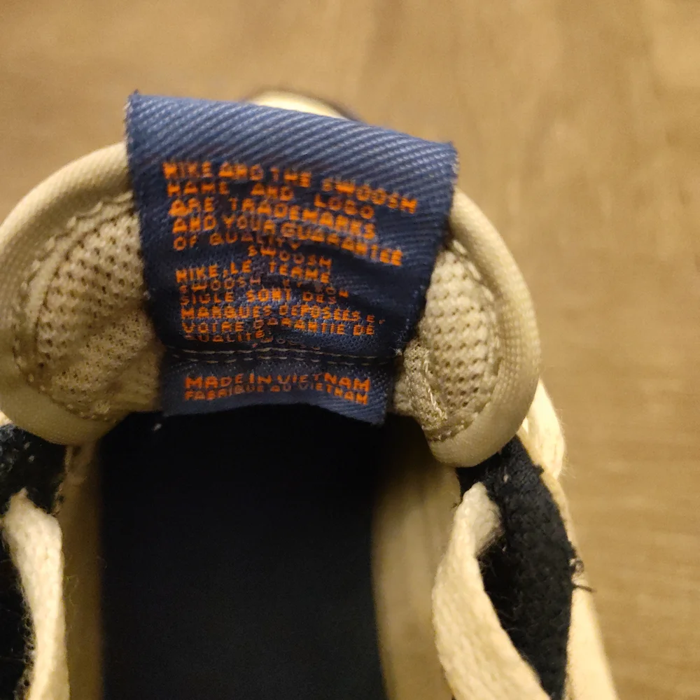 Nike Kids' Sneakers in White, Blue, and Orange - Picture 3 of 8